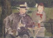 Edouard Manet Portraits d'Ernest Hoschede et de sa fille Marthe (mk40) china oil painting artist
